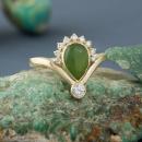 Nephrite Jade Ring with Diamond Accents-4