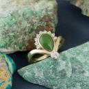 Nephrite Jade Ring with Diamond Accents-2