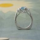 Custom Aquamarine Ring with Diamond Accents3