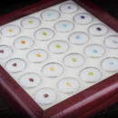 Tray of gemstone options for your free gem
