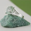 Custom Platinum Prasiolite Solitaire side