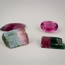 Watermelon tourmaline loose gems