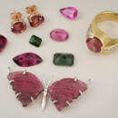 Tourmaline jewelry and loose gems