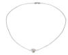 Simple Diamond Necklace in White Gold full necklace