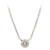White Gold Necklace with Round Brilliant Diamond front view
