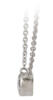 White Gold Necklace with Round Brilliant Diamond front view