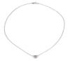 White Gold Necklace with Round Brilliant Diamond full necklace