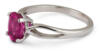 California Tourmaline : Solitaire Split Shank Ring side view