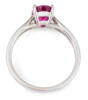 California Tourmaline : Solitaire Split Shank Ring through view