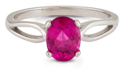 California Tourmaline : Solitaire Split Shank Ring