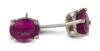 California Tourmaline : Simple Stud Earrings front and side view