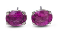 California Tourmaline : Simple Stud Earrings front view