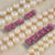 Pearl strands with text 50 percent off pearls