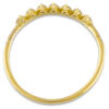 through angle crown ring on white background