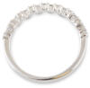 through angle alternating staggared diamond band white background