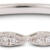 Mirrored Diamond band with diamonds front on white background