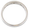 through angle baguette diamonds channel band on white background