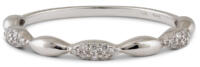 pave diamond bead band front angle