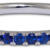 blue sapphire stacking band front angle