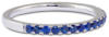 side angle blue sapphire stacking band