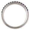 through angle blue sapphire stacking band