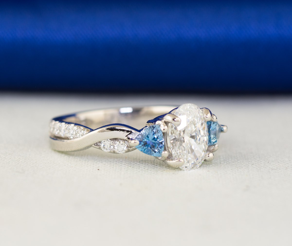 Aquamarine Sterling Silver Ring | Crystal Gemstone Shop