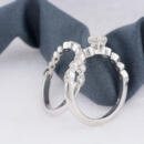 matching diamond wedding set side angle