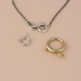 Three spring ring clasps together