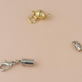 A group of different style magnetic clasps