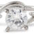 bypass white gold diamond branch ring front view