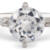 shared prong compass diamond engagement ring front view