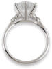 through 6 prong diamond engagement ring