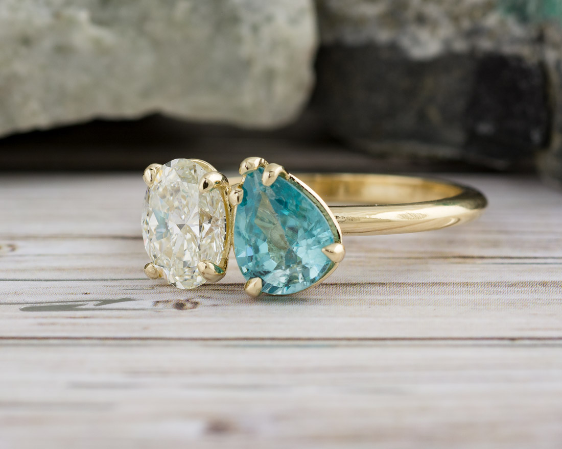 Natural Zircon Ring | Yellow Oval