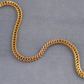 A yellow gold franco chain