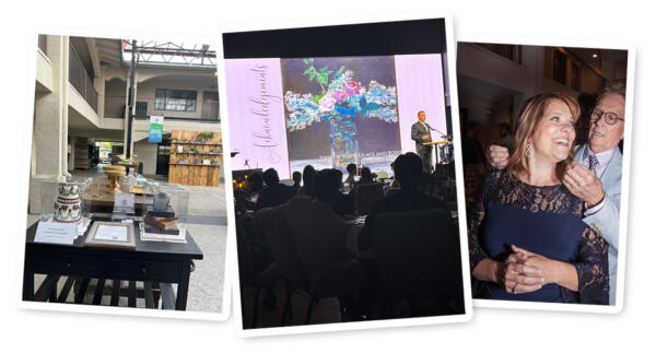 Collage of photos showing the Legacy Classical Academy gala event