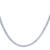 6 carat lab grown diamond tennis necklace in 14k white gold front view